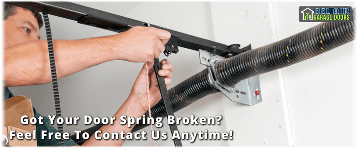 Broken Garage Door Spring Bel Air MD